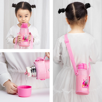 Xile childrens thermos cup with straws dual-purpose pupils kettle childrens boys and girls kindergarten portable water Cup