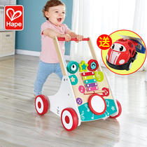 hape baby toddler cart anti-rollover O-leg baby childrens sliding toy multi-function learning walking help