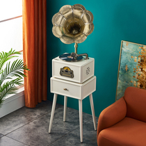 Phonograph retro vinyl record player modern home Bluetooth CD record player Big Horn light luxury audio ornaments