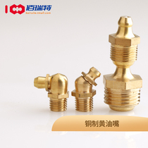 Grease nozzle Copper nozzle Oil nozzle head Copper oil cup Oil nozzle Oil gun nozzle Grease gun head curved nozzle M6M8M10