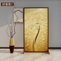 Single fan double-sided screen partition Living room door bathroom entrance folding mobile bedroom block small household type