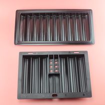 Black plastic chip box tray can be placed 500 chips baccarat table Texas poker table accessories