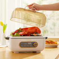  Japan Apixintl electric steamer multifunctional household small mini large capacity steam rectangular steaming artifact