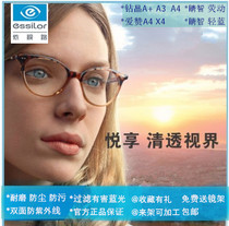 Evision Road lens drilling A3A4 light blue color change anti blue light anti ultraviolet resin aspheric lens