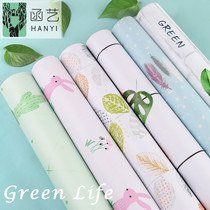10 m Wallpaper Self-Adhesive Waterproof Bedroom Cozy Little Fresh Wall Appliqued Dorm Room Renovated Mesh Red Wallpaper Lattes