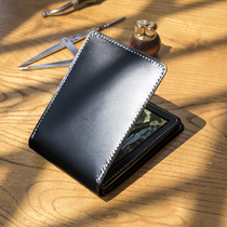 Four Seasons Japanese New Jump Horse Butt Leather Drivers License Leather Handmade Multifunctional Simple Card Bag Personality Creative Men and Women