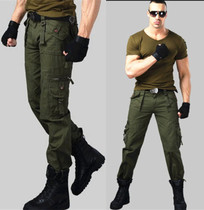 Wild military pants mens autumn and winter loose casual pants tactical trousers mens multi-pocket trend Special Forces multi-bag overalls