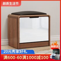 New Chinese style shoe stool soft cushion wearing shoes stool Home doorway Sitting Shoes Cabinet Entrance Door entrance door Xuanguan contained
