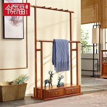 Hedgehog rosewood simple hanger Mahogany rosewood coat rack Floor-to-ceiling bedroom clothes rack Solid wood storage