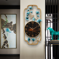 New Chinese hanging clock Living room Home China Wind watches Modern Extreme minimalist Decorative Silent Creative Clock Wall-mounted Wall Clock