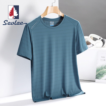 SEVLAE Saint Fry outdoor ice silk quick-drying t-shirt mens and womens sports short-sleeved custom logo summer crew neck top