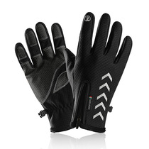 Touch screen warm riding gloves autumn and winter sports skiing windproof waterproof mountaineering wear-resistant non-slip woven gloves