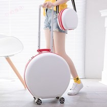 Japanese GP round suitcase small 20 inch drawbar primary and secondary box female light small number password travel leather suitcase man