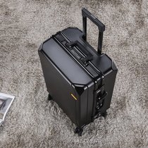 Japanese GP luggage high appearance strong and durable thick mens and womens aluminum frame password trolley case silent boarding 20 inches