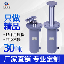 30 tons hydraulic two-way cylinder heavy-duty hydraulic cylinder solid 125 cylinder small hydraulic station flange cylinder oil pump