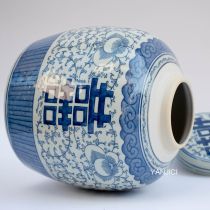 Jingdezhen ceramic ornaments Chinese style Yuan Ming and Qing dynasties Republic of China antique porcelain crafts tea cans