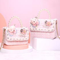 Cool Boy bag little girl bag 2021 New cute bear shoulder bag girl Hand bag Princess small bag