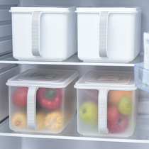 Refrigerator storage box kitchen vegetables and fruits food storage box transparent egg box with lid fresh storage box artifact