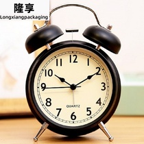 Clock small desktop clock ins Primary School students alarm bell 2020 new children alarm clock lazy worm get up multi-function