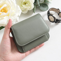 Genuine leather zero wallet woman small and short calf leather Korean cute little crowdsourced card holder simplified integrated mini-card bag