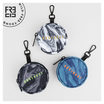 FREEIN original design key bag personalized letter printing coin wallet Mini small round bag key pendant bag New