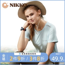 Nikko Nikko new sports t-shirt womens quick-drying short-sleeved T-shirt summer thin running breathable quick-drying clothes for men sweat absorption