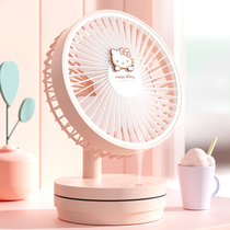hello kitty desktop fan spray desktop laurel dog small electric fan Ultra quiet small mini cute humidifier usb charging cooling office desk student dormitory portable