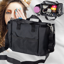  Hairstylist hairdresser crew theater portable single back black makeup artist beauty scissors bag Multi-function storage bag