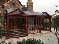 Foshan sunshine room broken bridge aluminum balcony laminated tempered glass balcony villa aluminum alloy doors and windows sunshine room