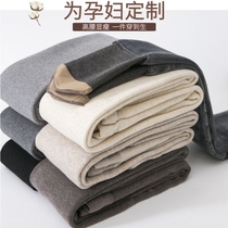 Pregnant women bottling stockings plus velvet pantyhose stockings autumn and winter thin velvet outside wearing foot foot autumn and winter clothing leggings