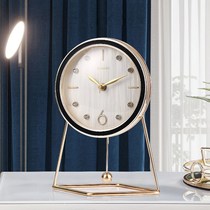 Shell diamond ornaments desktop living room clock clock clock light luxury sitting clock set table clock home table pendulum clock