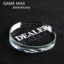 Special New Texas Holdem than game special character transparent crystal DEALER big cat accessories