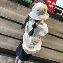 Korean version of childrens canvas bag Joker white light bag fashion tide girl crossbody shoulder bag girl make-up bag