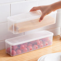Japanese noodle preservation box kitchen tableware Miscellaneous grain hanging noodle sealing box with lid noodle storage box refrigerator fresh-keeping box