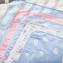 Baby Compartments Urine Mat Washable Pure Cotton Cotton Cloth Baby Newborn Child Urine Cloth Anti-Water Bed Breathable Pink Season Aunt Mat
