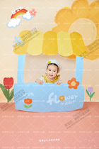 Spring Day Flower Market Stalls Birthday Photography Props Fantastic Park Series Ahhh Out ()
