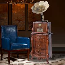Todays ink phonograph retro living room European solid wood vinyl record machine antique stream sound machine Bluetooth phonograph B29