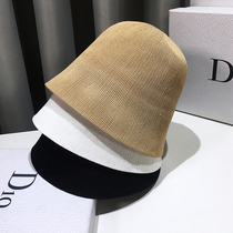 Net red cotton fishermans hat childrens summer Joker cover Japanese Bell type self-closing bucket hat Korean version of tide basin hat