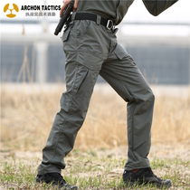  Archon Liefeng tactical trousers Mens spring and autumn outdoor overalls Army fans straight waterproof special forces training pants