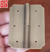Square Ming-fit copper hinge Ming and clear antique furniture bookcase wardrobe doors and windows pure copper hinges old-removable hinge