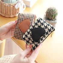 New gig-bird-style canvas zipped zero wallet woman small and small crowddesign mouth red key coin bag card bag