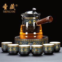 Steam tea maker Tea stove Tea set Household automatic tea pot Net red glass ceramic electric ceramic stove
