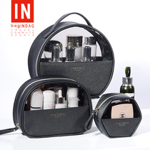 Net red cosmetic bag female large capacity portable travel small transparent box ins Wind Super fire washing storage bag