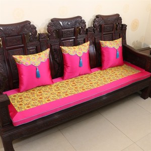 中式古典家具红木沙发坐垫官帽圈椅垫子座垫加厚海绵防滑家用椅垫