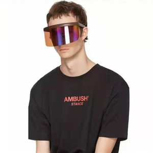 杰特6809防晒防偷窥帽子眼镜一体式个性防晒面罩欧美太阳镜