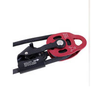 Outdoor lightweight one-way lifting pulley Heavy lifting device Rising and falling device Hole exploration equipment rope self-locking