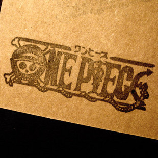 「米米手作坊」动漫橡皮章定制one piece海贼王标志logo印章