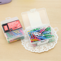 Korean creative office supplies Colorful multicolor cute Paperclip Eiffel Tower boxed 100 pieces
