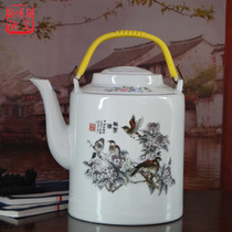Jingdezhen ceramic lifting beam pot large capacity traditional teapot high temperature resistant explosion-proof old vintage cool kettle