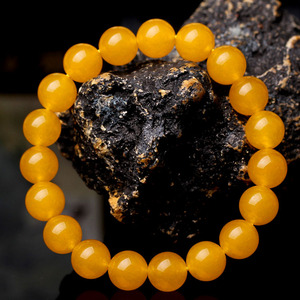 洪晶珠宝开光橘子石手链男女款礼物饰品8-16mm